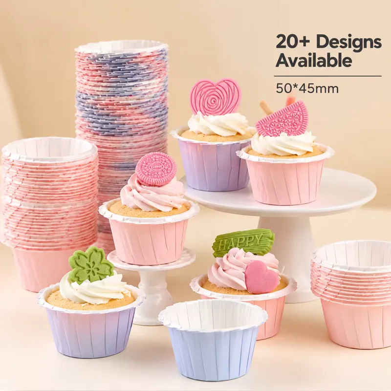 Scalloped Baking Cups, PE Coated Paper