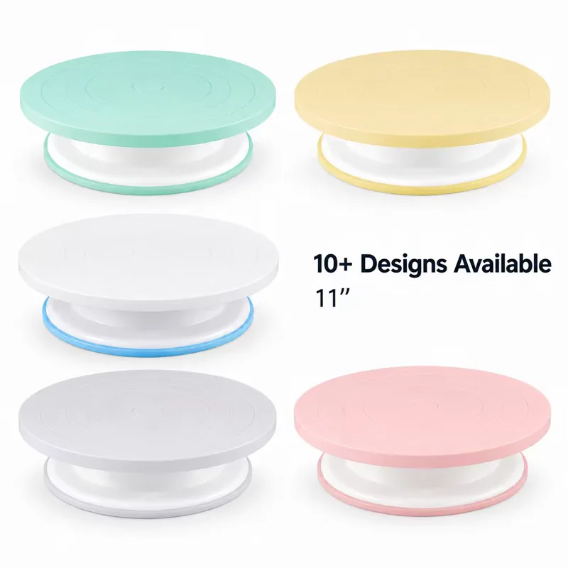 11'' PP Plastic Cake Decorating Turntable, PP