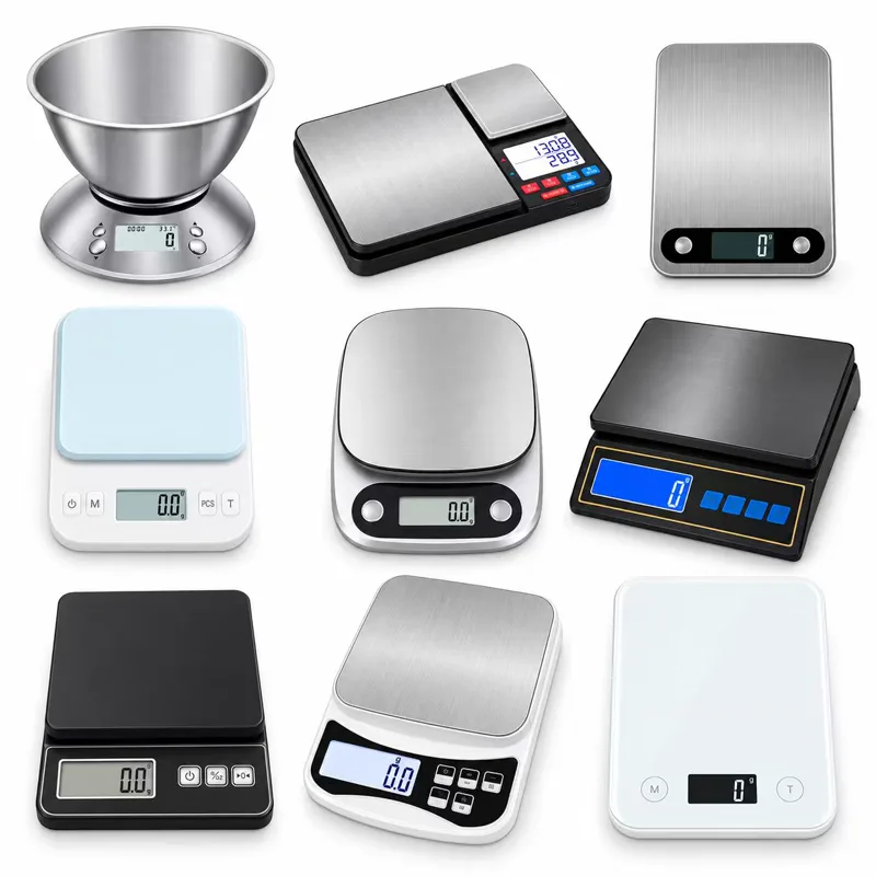 Digital Kitchen Scales 20 Styles +, Stainless Steel & Plastic