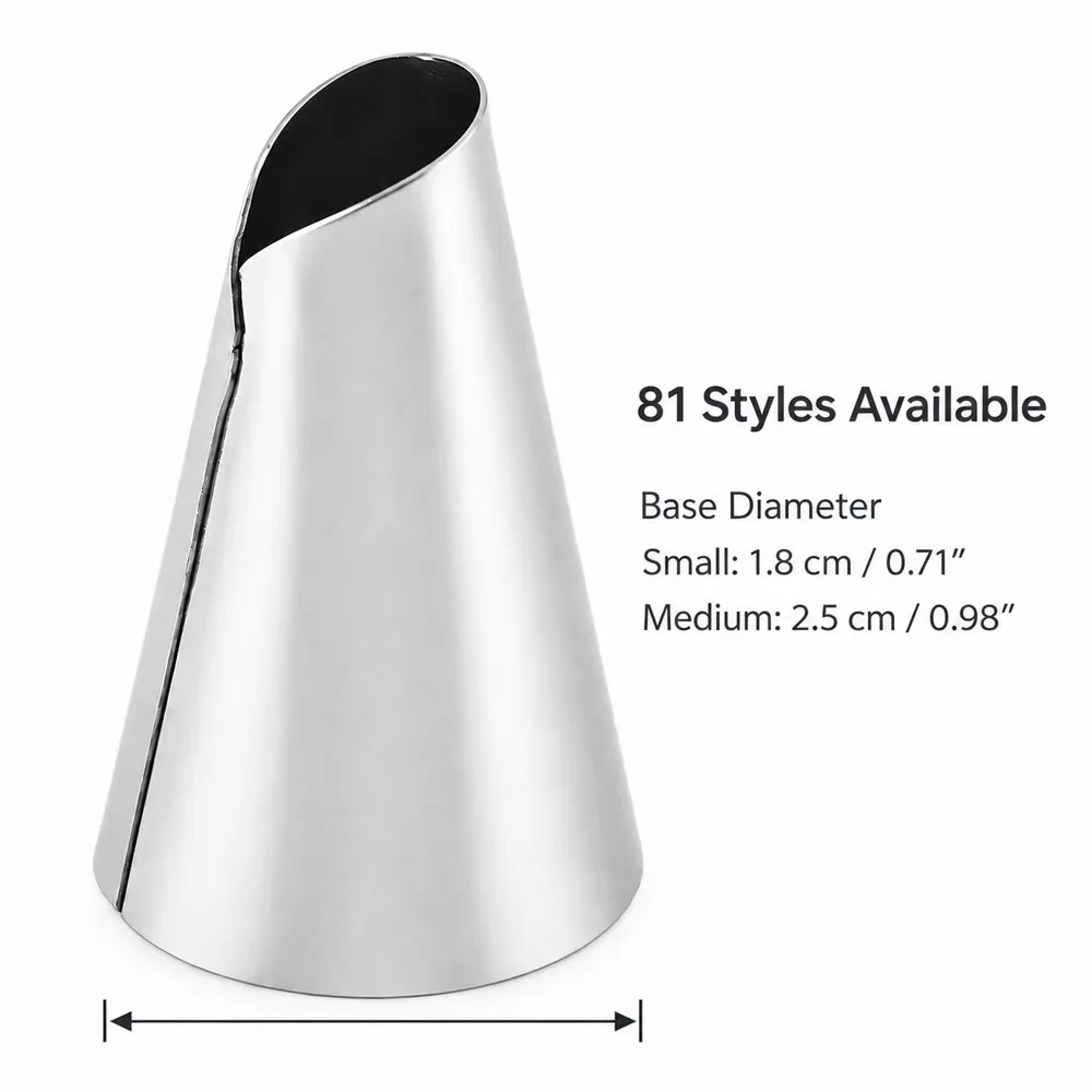 430 Stainless Steel Spot-Welded Piping Tips – 81 Styles Available
