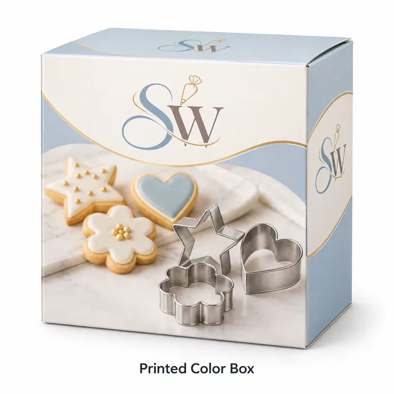 Custom printed color box for baking tools