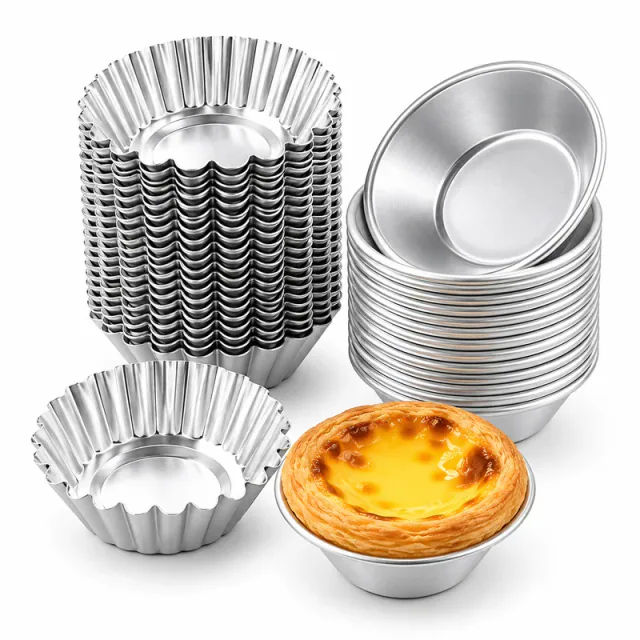 Aluminum Pudding & Egg Tart Molds, Aluminum Alloy