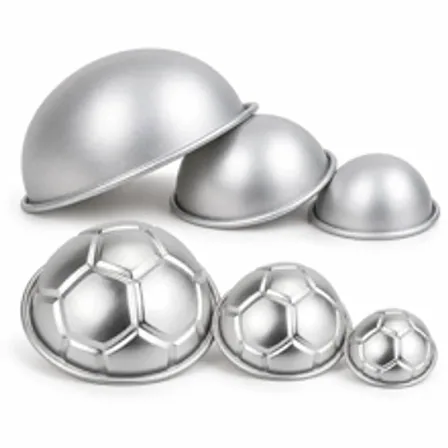 Hemisphere Football Aluminum Cake Pudding Pan, Aluminum Alloy