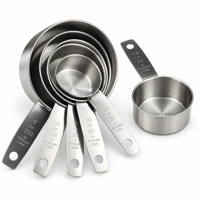 SS Measuring Cups Set, Stainless Steel