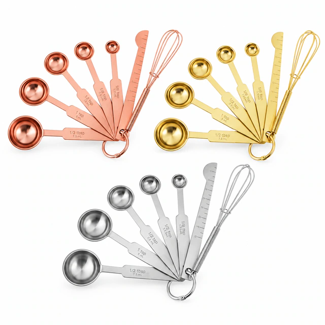 SS Measuring Spoon Set, Stainless Steel