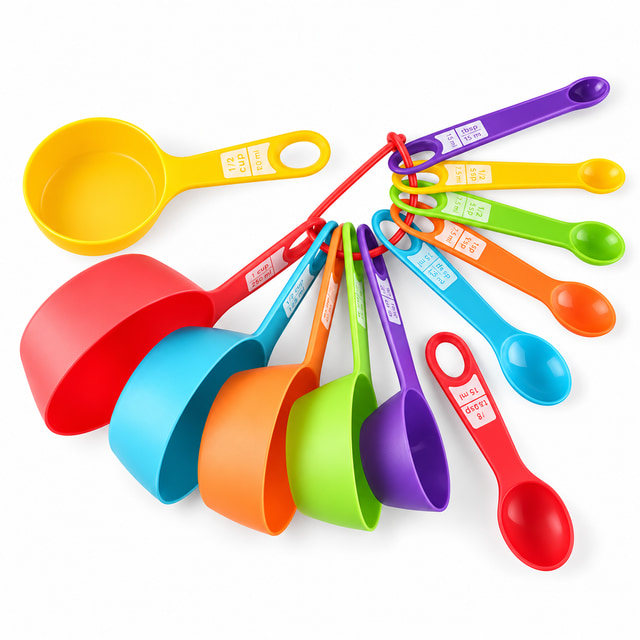 12-Pieces SS Measuring Cups Set, PP