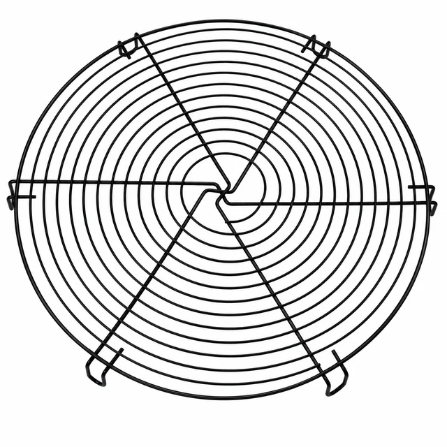 Round Wire Cooling & Steaming Rack, Plated Iron
