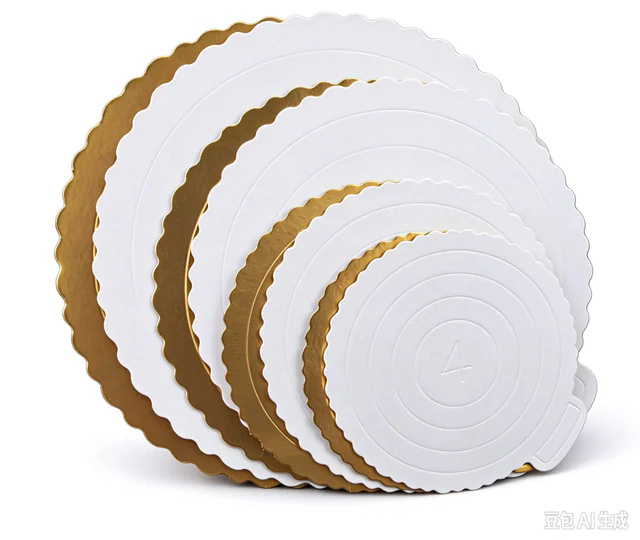 Round and Square Thin Cake Boards, Coated Paper