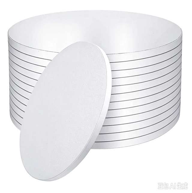 Gold White Silver Cake Drums with Different Sizes, Coated Paper