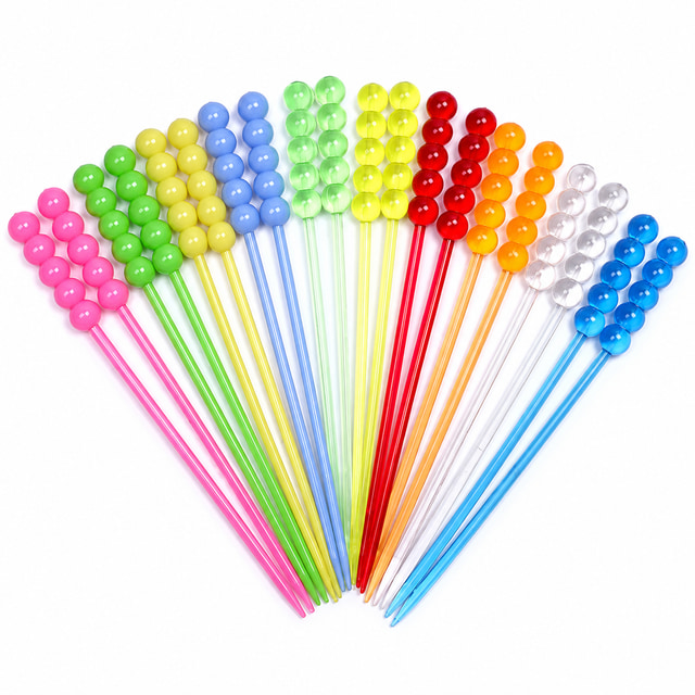 Colorful Disposible Plastic Fruit Pick, PP