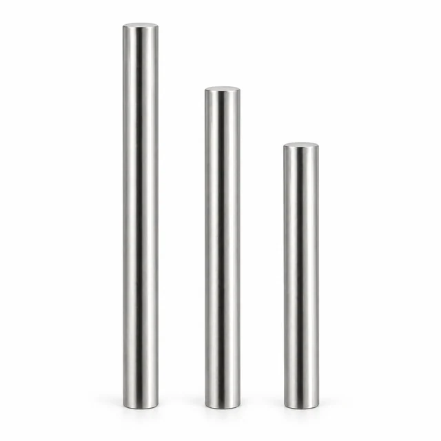 Solid Stainless Steel Dowel Rolling Pins, Stainless Steel + Silicone